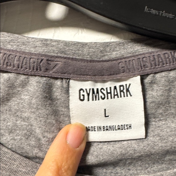 Gymshark Heather Gray Long Sleeve Crop Top - Picture 2 of 2